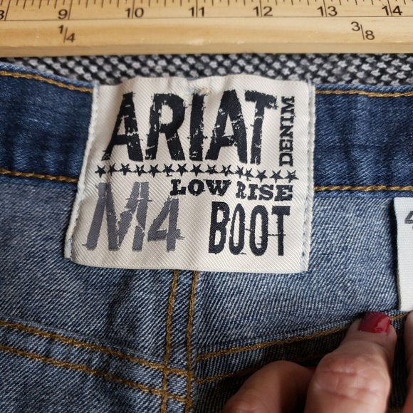 Ariat Low Rise Denim M4 Boot Mens Size 42x32 - Picture 3 of 8